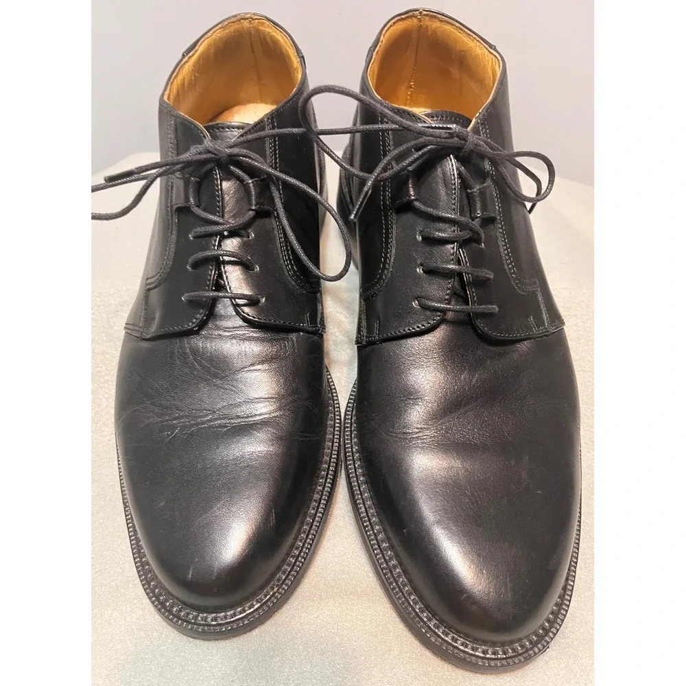 Cable & Co Mens Sam Black Leather Chukka Boots Made in Italy Dress Shoes 9D